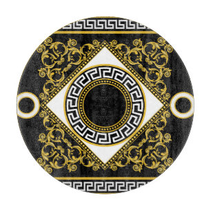 Goldbarock: Griechischer schwarzer Rand Schneidebrett