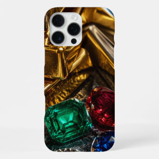 Goldbarren Edelsteine iPhone 16 Pro Max Hülle