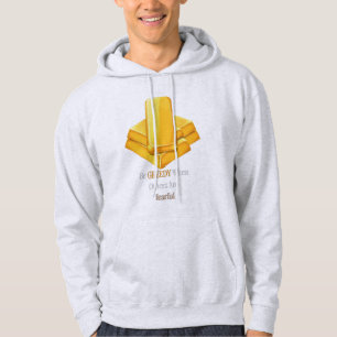 Goldbarren - Furchtloses Anleger-Zitat - Motiviere Hoodie