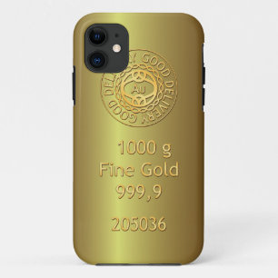 Goldbarren-goldener Art iPhone 5 Kasten iPhone 11 Hülle