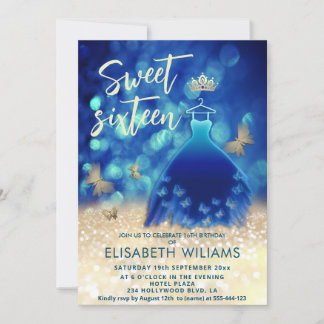 Goldbarren-Schmetterlingsbekleidung Einladung