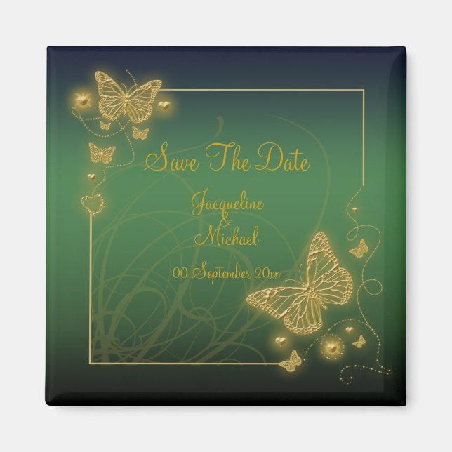 Goldbarsch "Save the Date" Magnet (Vorne)