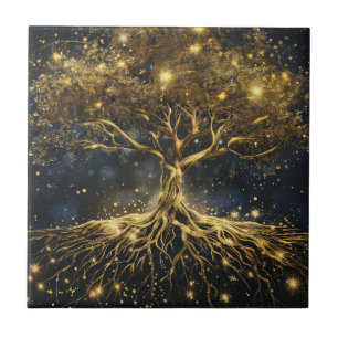 Goldbaum Alte Vintage Keramik Tile Fliese