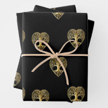 Goldbaum des Lebens Schwarzes Muster