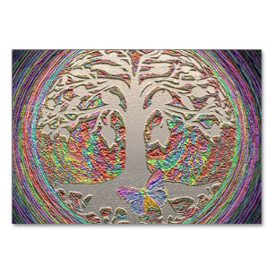 Goldbaum mit Butterly Tischnummer