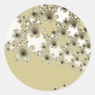 Goldbengel-Aufkleber Runder Aufkleber