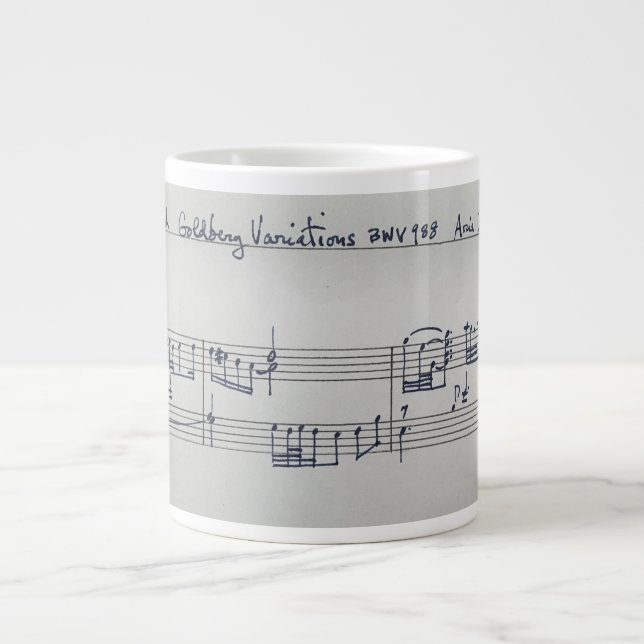 Goldberg Variations-Tasse Jumbo-Tasse (Vorderseite)
