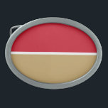 Goldbergbau mit Blutgürtelschnalle Ovale Gürtelschnalle<br><div class="desc">Warum will du eine rote und goldfarbene Gurtschnalle? Warum nicht?</div>