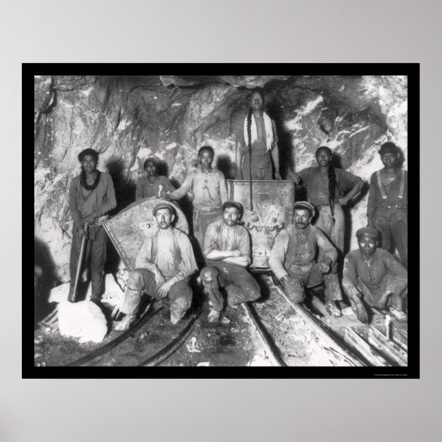 Goldbergwerke in Südafrika 1904 Poster (Vorne)