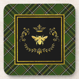 Goldbienen-Kronen-IrenTartan Untersetzer