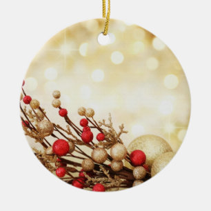 Goldbirnen-Baumverzierung Keramik Ornament