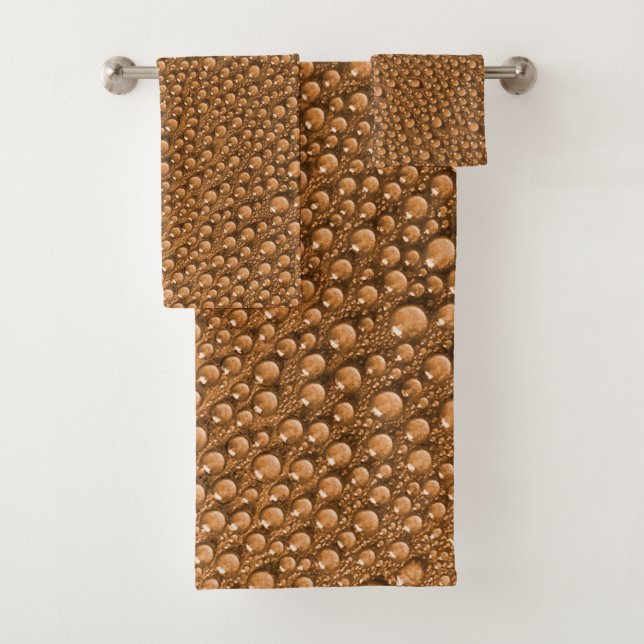 Goldblase-Tropfen Badhandtuch Set (Insitu)