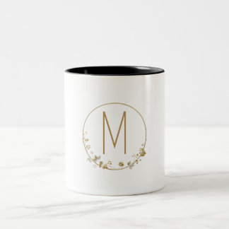 Goldblatt Kreis Minimalist Zweifarbige Tasse