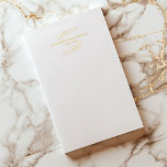Goldblatt, mit Pflanze ausgekleidete Notizblöcke<br><div class="desc">Goldblatt,  mit Pflanze ausgekleidete Notizblöcke

Jeden Abend ausgekleidetes Notenpapier in hellgrauer Farbe.

Bitte beachten Sie,  dass der Goldeffekt gedruckt ist.</div>