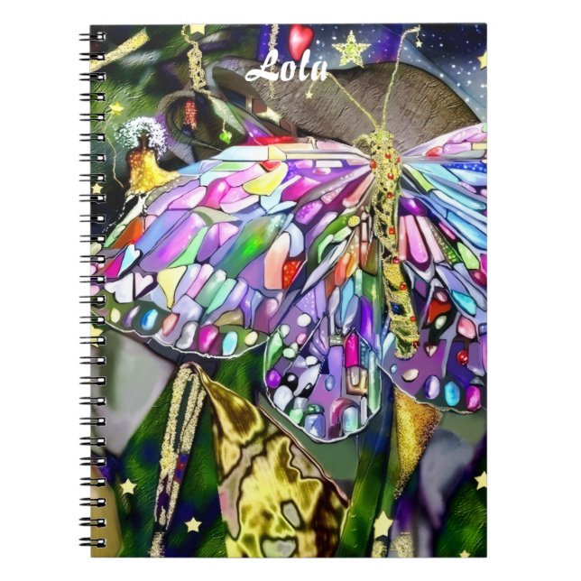 Goldblatt-Schmetterling Notizblock (Vorderseite)