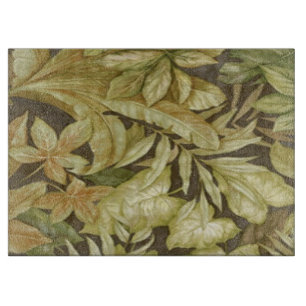 GoldBlätter auf schwarzem Ausschnitt-Brett Schneidebrett