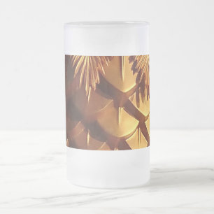 Goldblätter Mattiert 16 oz Mattierte Tasse aus Gla