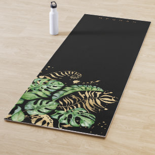 Goldblättriger Tropen Monogram Yoga Mat Yogamatte