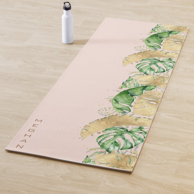 Goldblättriger Tropen Monogram Yoga Mat Yogamatte (Beispiel)