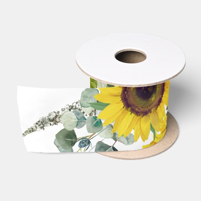 Goldblume Eucalpytus Greenery Satinband (Spule)