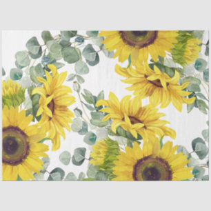 Goldblume Eucalpytus Greenery Seidenpapier