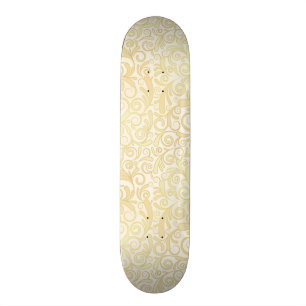 GoldblumenBlättermuster Skateboard