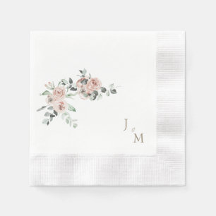 Goldblush-Blues-Hochzeit Serviette