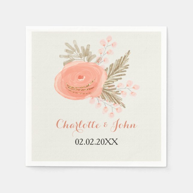 Goldblütenblume Serviette (Vorderseite)