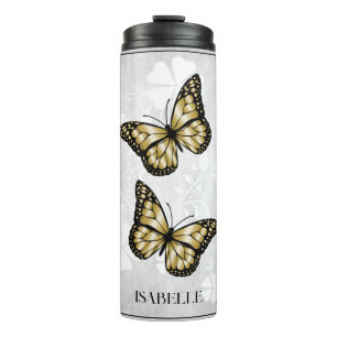 Goldblutflora-Personalisierter Tumbler Thermosbecher