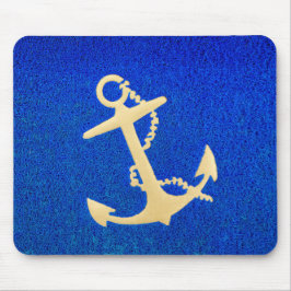 Goldbootanker auf Blue Mousepad