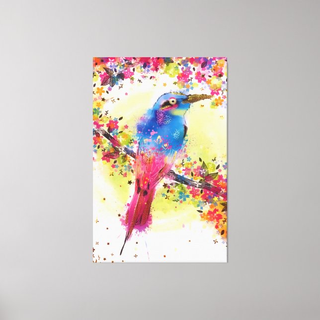 Goldbrasse Blume Blossom Wasserfarbe Leinwanddruck (Vorderseite)