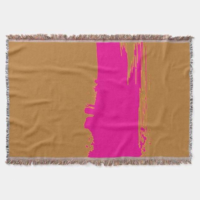 Goldbraun  PinkSplashWurfdecke Decke (Vorderseite)