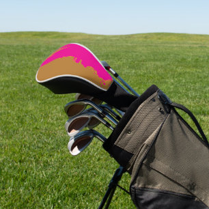 Goldbraun Rosa Spritzer Golf Headcover
