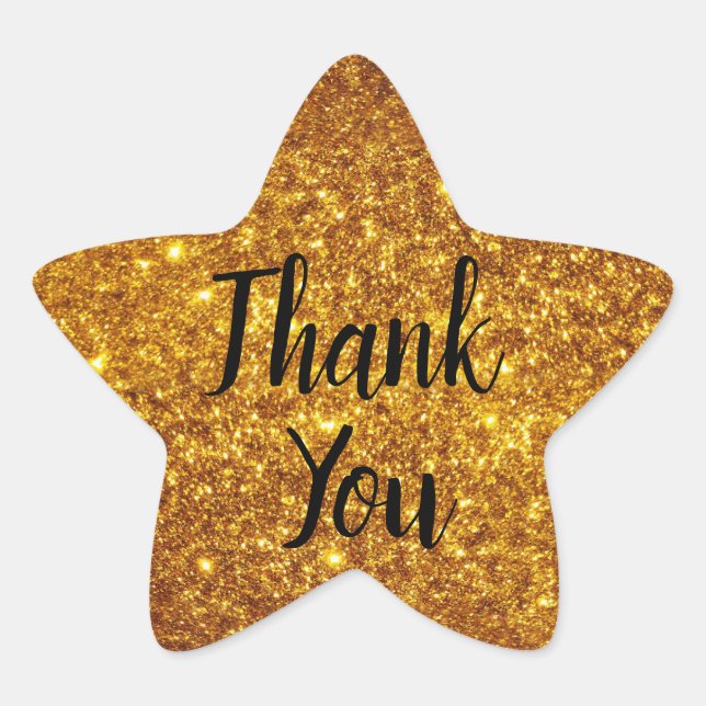 goldbraun Stern-Aufkleber (Vorderseite)