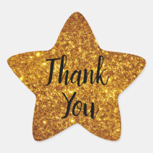 goldbraun Stern-Aufkleber