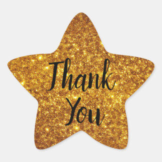 goldbraun Stern-Aufkleber