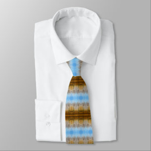 Goldbraun und blau krawatte