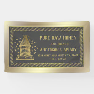 Goldbraune Bienenstock Banner