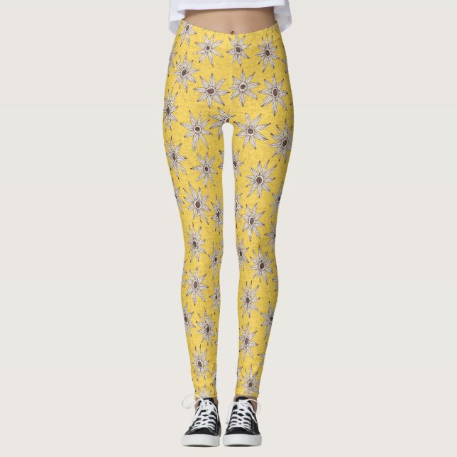 Goldbraune Samenspange Leggings (Vorderseite)