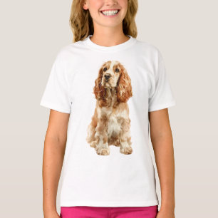 Goldbrauner Englischer Cocker Spaniel Hund Kinder T-Shirt