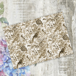 Goldbrauner französischer Landhausstil Vintage Seidenpapier