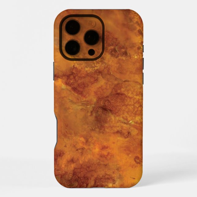 Goldbrauner Marmor iPhone Hülle (Rückseite)