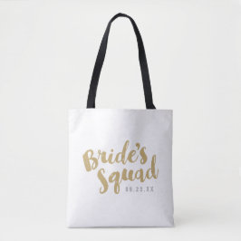 Goldbride Squad Personalisierte Brautparty-Tasche