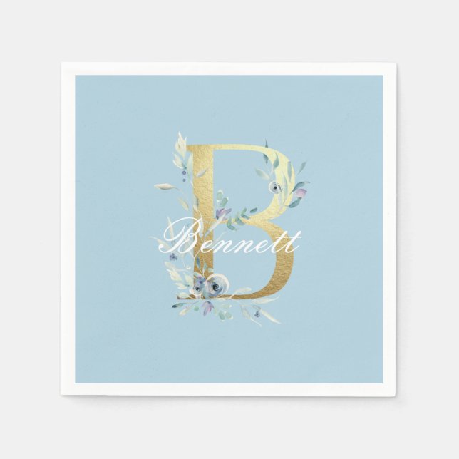 Goldbrief "B" individuell anpassbar Serviette (Vorderseite)