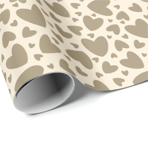 Goldbronze-Liebe hört auf Cremgeschenk Geschenkpapier