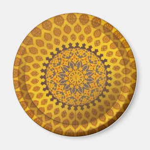 Goldbronze-Persische Motive Magnet