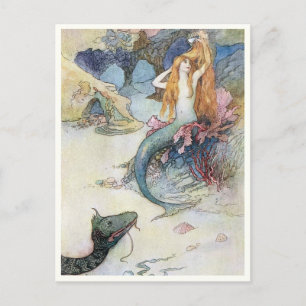 Goldbrunnen von Warwick Goble Postkarte