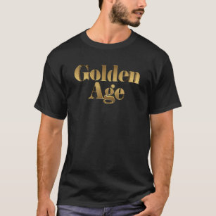 Goldbuchstaben des Zeitalter-3D T-Shirt