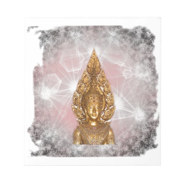 Goldbuddha Notizblock (Vorderseite)