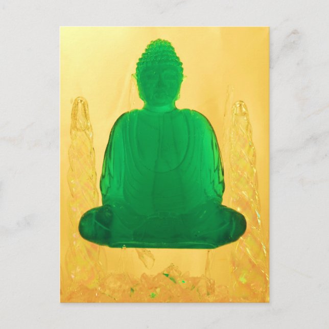Goldbuddha Postkarte (Vorderseite)